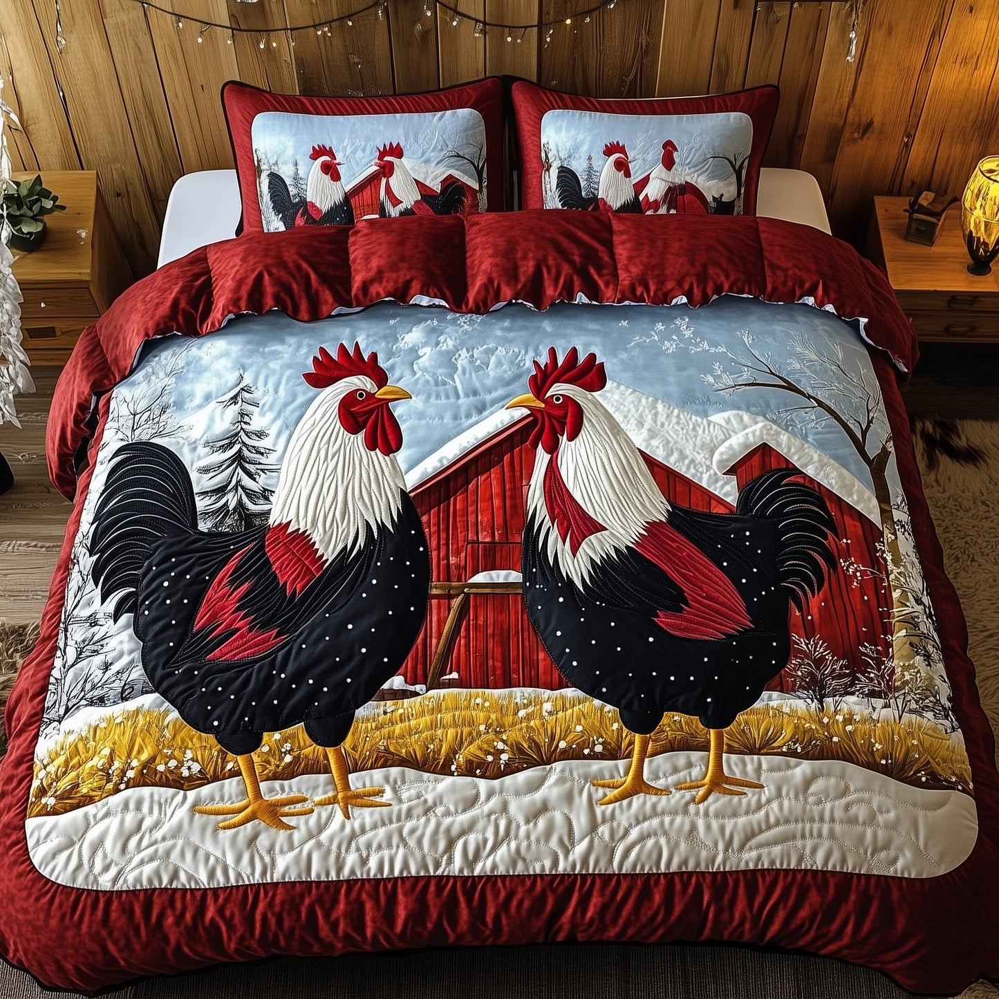 Rooster Charm Duvet Cover Set GFTOMA5060