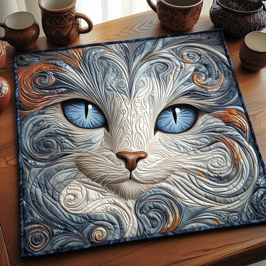 Cat Purrs Quilted Table Topper GFTOMA5070