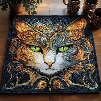 Cat Purrs Quilted Table Topper GFTOMA5074