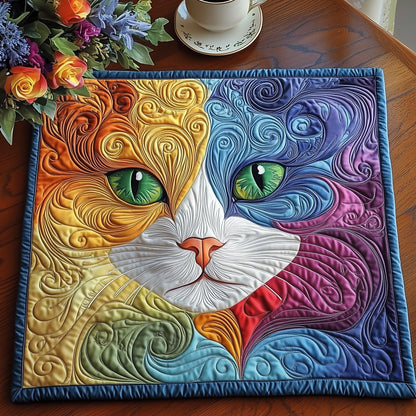 Cat Purrs Quilted Table Topper GFTOMA5076