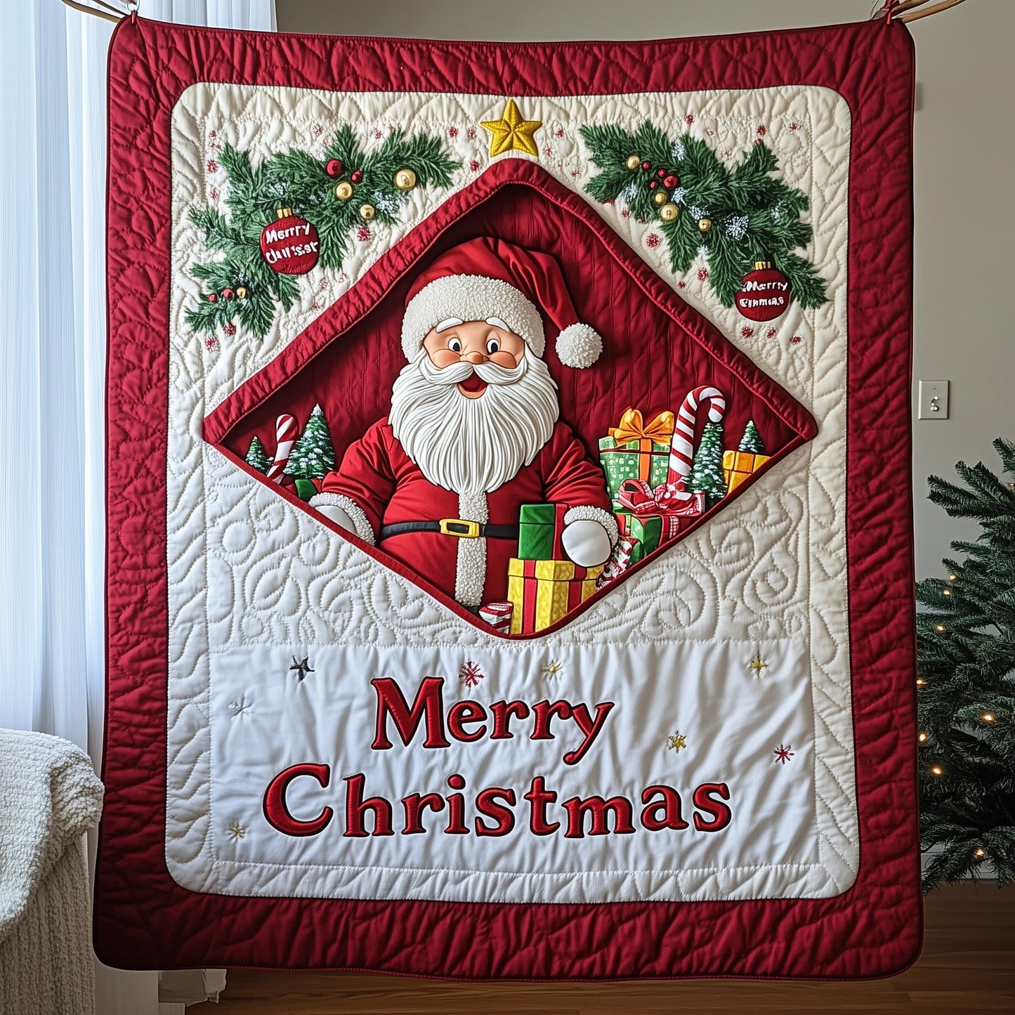 Jolly Santa Quilted Blanket GFTOMA5081