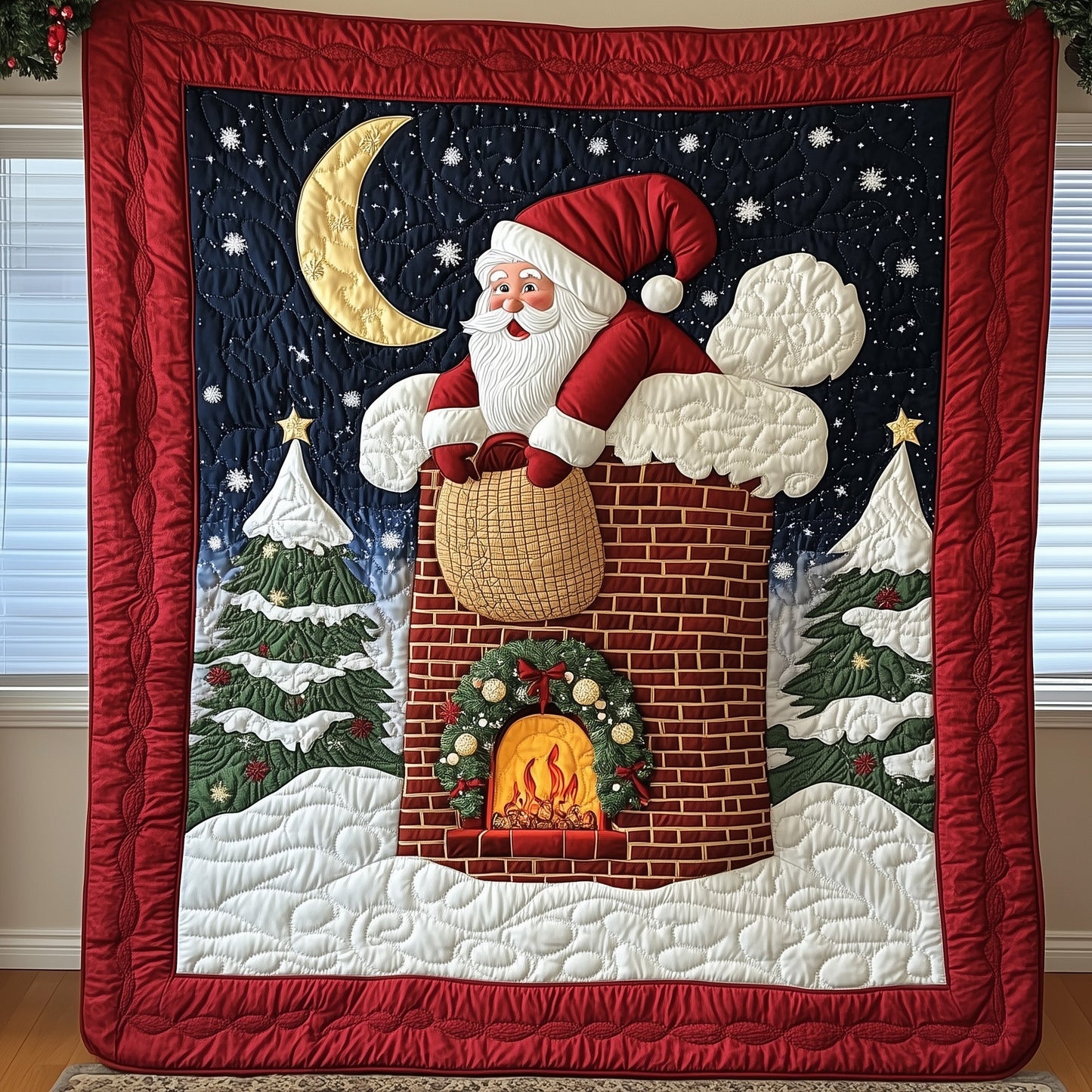 Jolly Santa Quilted Blanket GFTOMA5084