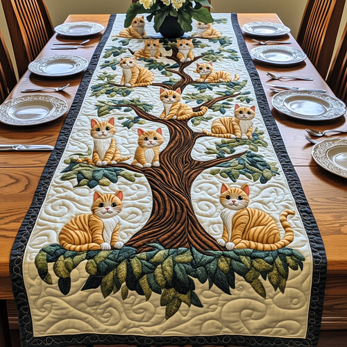 Tree of Cats Quilted Table Runner GFTOMA508