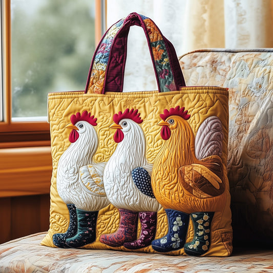 Rooster Charm Quilted Tote Bag GFTOMA5092