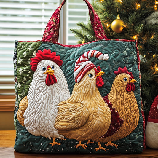 Rooster Charm Quilted Tote Bag GFTOMA5094