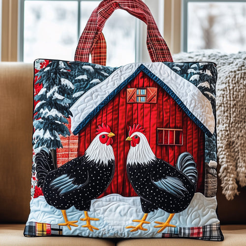 Rooster Charm Quilted Tote Bag GFTOMA5096