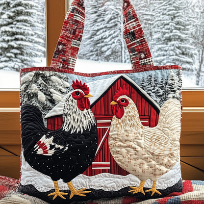 Rooster Charm Quilted Tote Bag GFTOMA5097