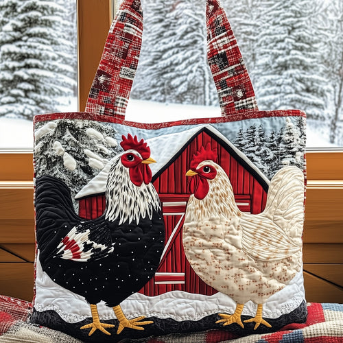 Rooster Charm Quilted Tote Bag GFTOMA5097
