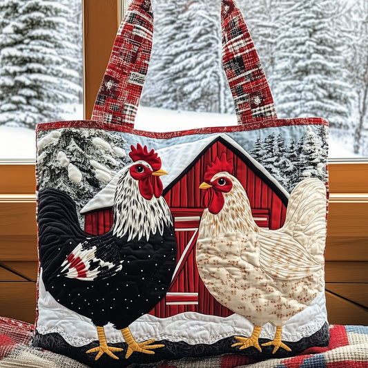 Rooster Charm Quilted Tote Bag GFTOMA5097