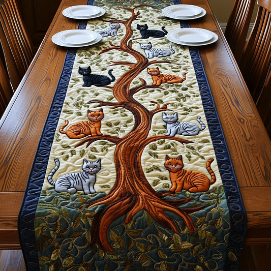 Tree of Cats Quilted Table Runner GFTOMA510