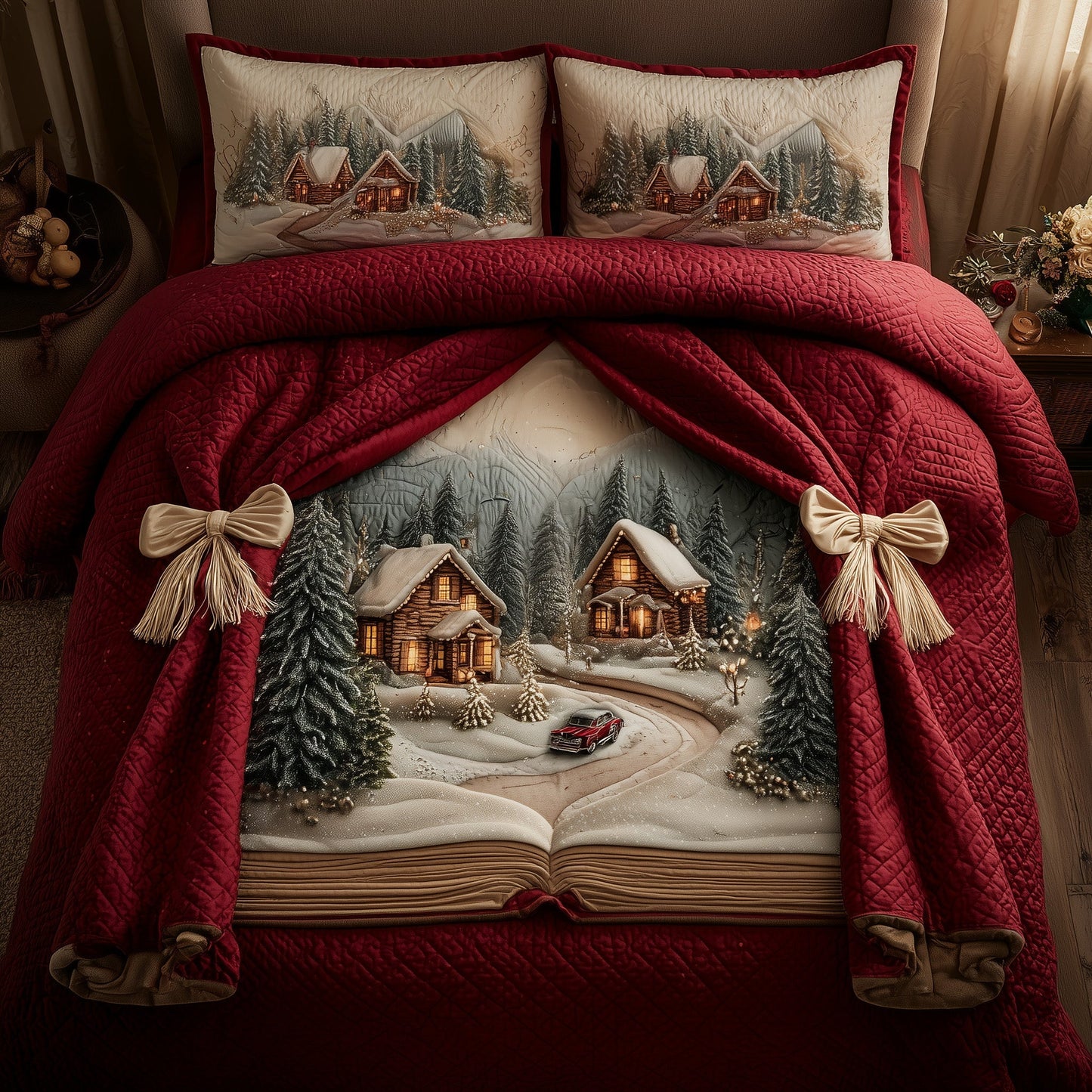 Snowy Village Duvet Cover Set GFTOMA5121