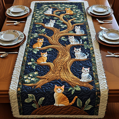 Tree of Cats Quilted Table Runner GFTOMA514