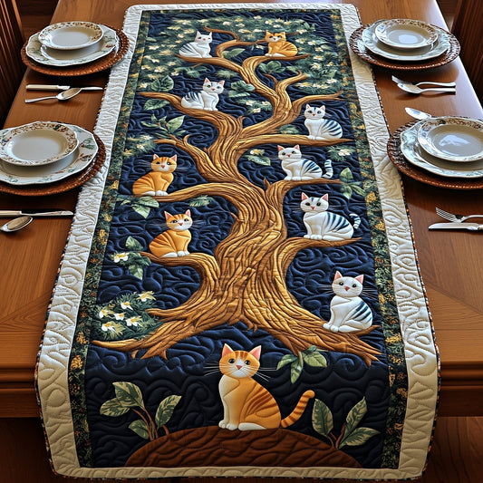 Tree of Cats Quilted Table Runner GFTOMA514