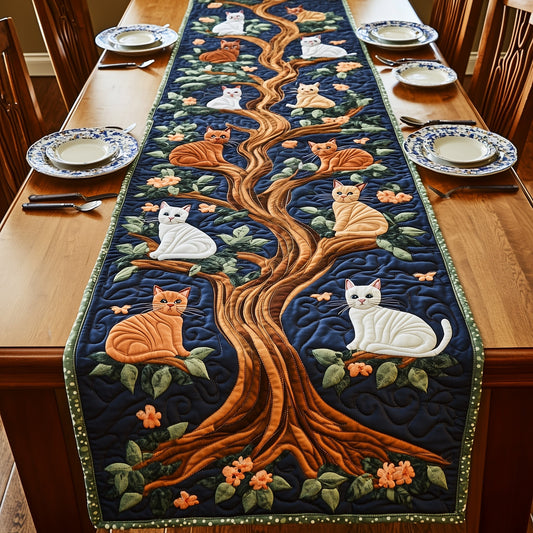 Tree of Cats Quilted Table Runner GFTOMA516