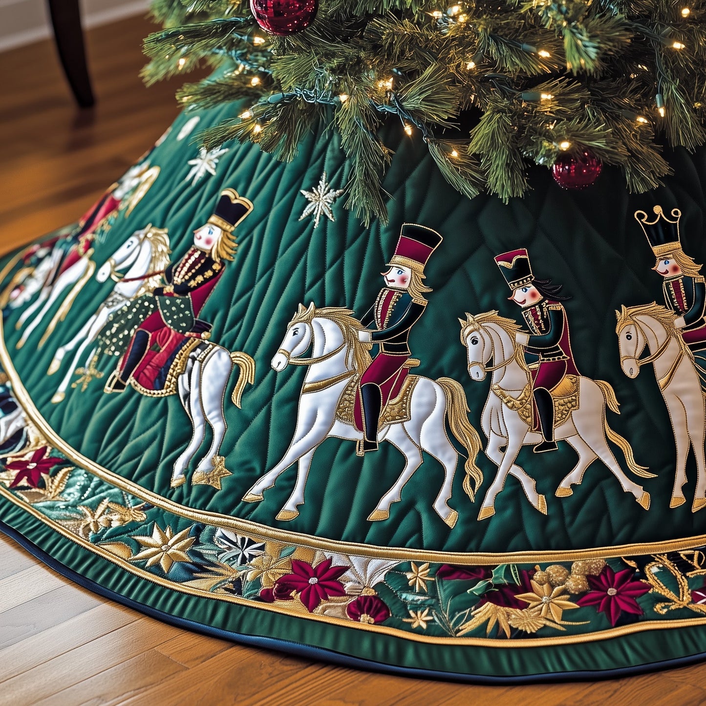 Nutcracker Guard Quilted Tree Skirt GFTOMA5175