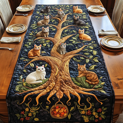 Tree of Cats Quilted Table Runner GFTOMA517