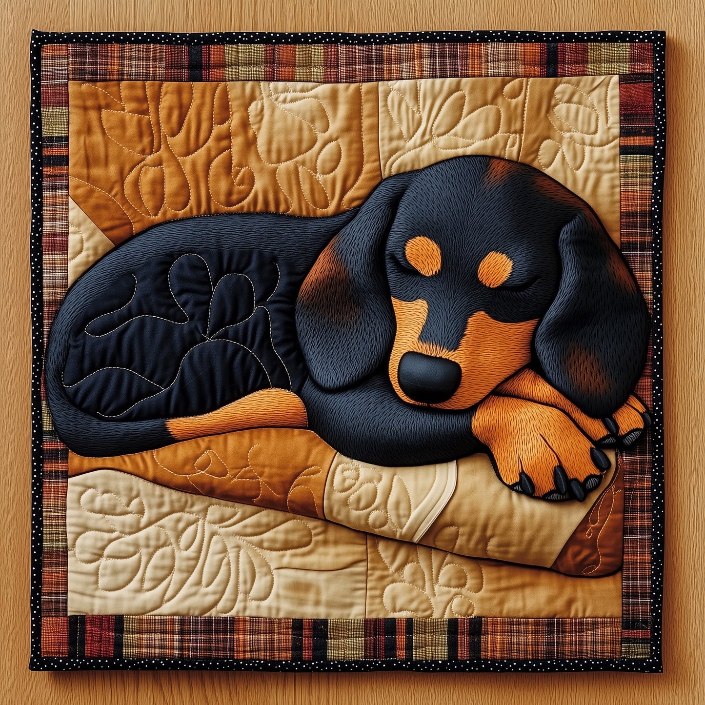 Dachshund Quilted Table Topper GFTOMA5184