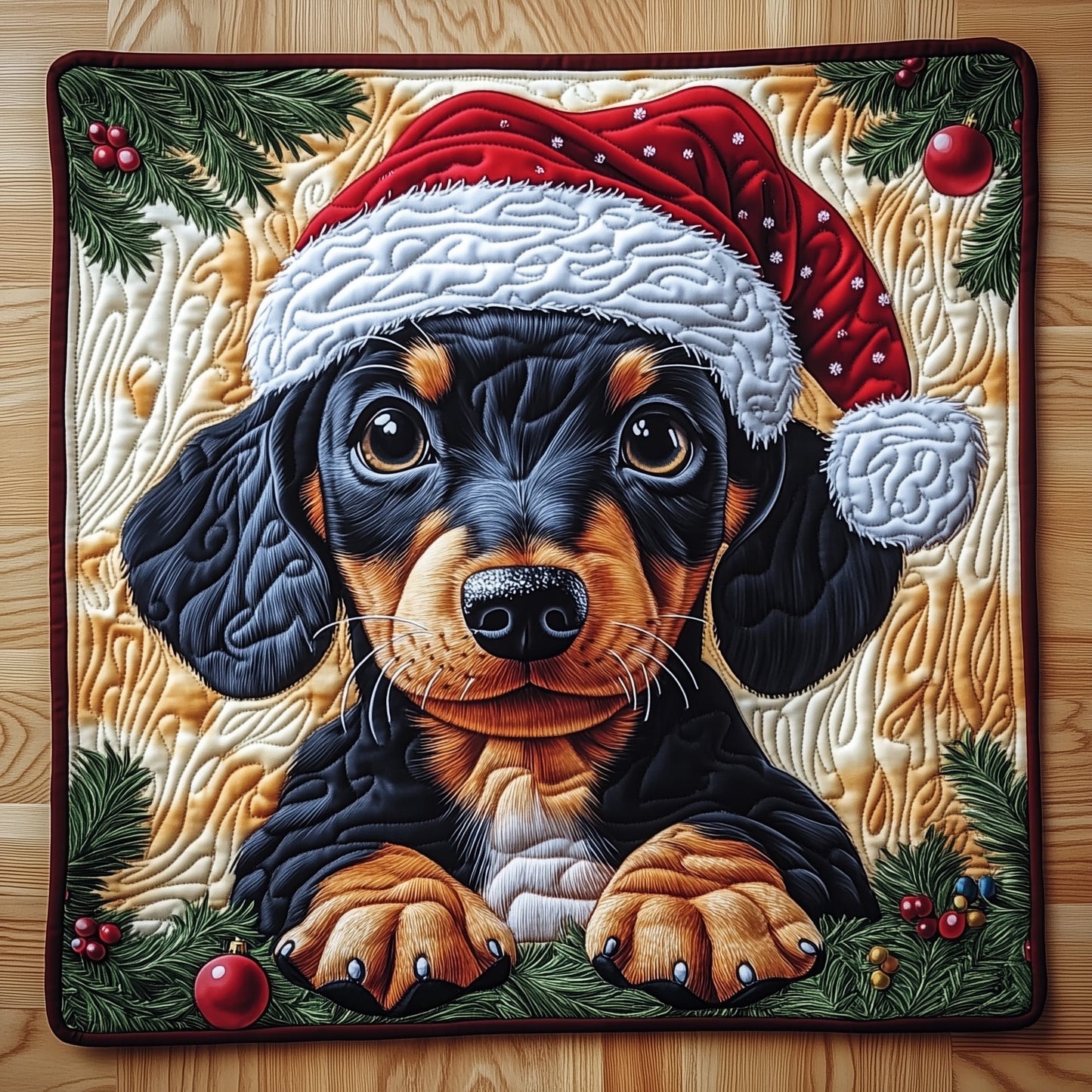 Dachshund Quilted Table Topper GFTOMA5186