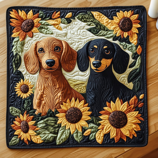 Dachshund Quilted Table Topper GFTOMA5187