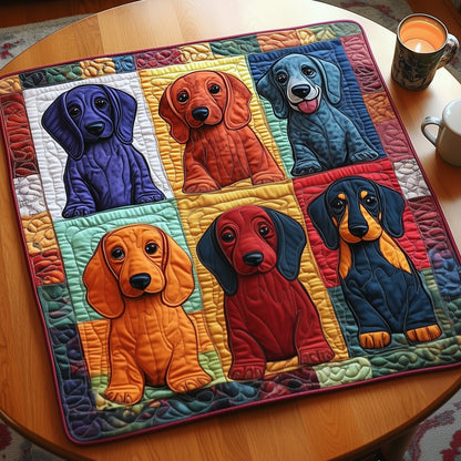 Dachshund Quilted Table Topper GFTOMA5190