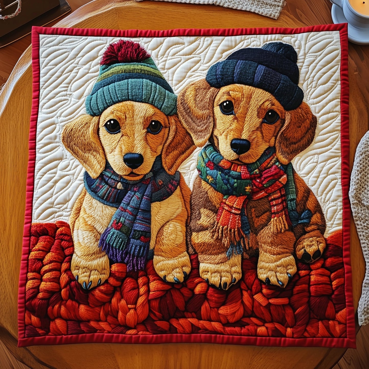 Dachshund Quilted Table Topper GFTOMA5191