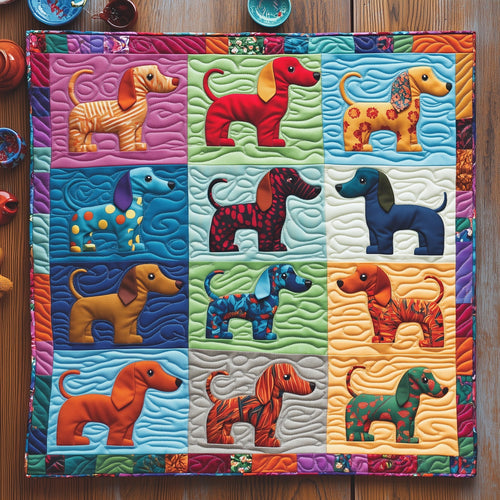 Dachshund Quilted Table Topper GFTOMA5192