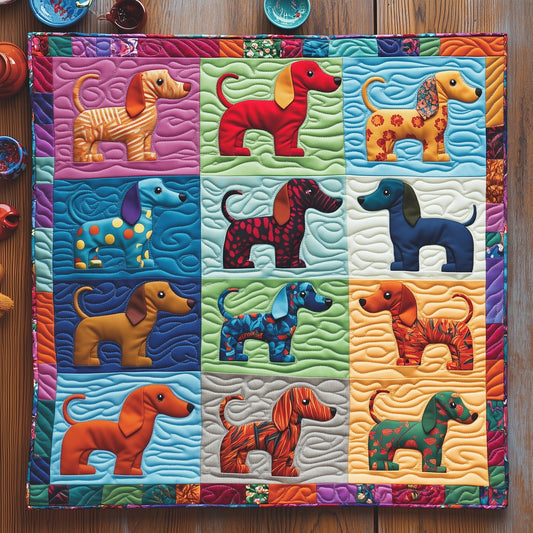 Dachshund Quilted Table Topper GFTOMA5192