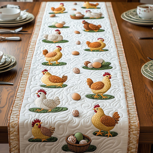 Hens Quilted Table Runner GFTOMA521