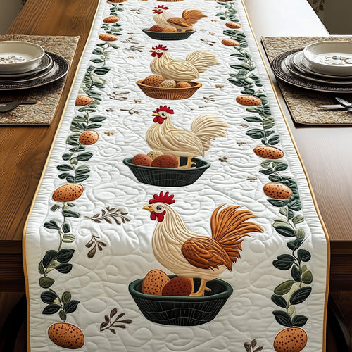 Hens Quilted Table Runner GFTOMA524