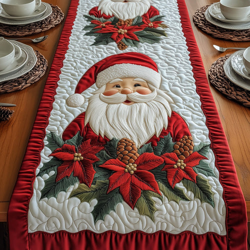 Merry Claus Quilted Table Runner GFTOMA5260