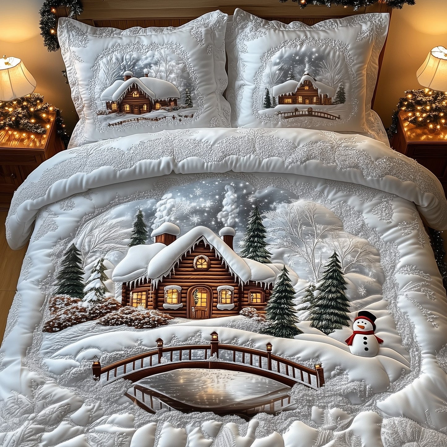 Winter Cabin Duvet Cover Set GFTOMA5268