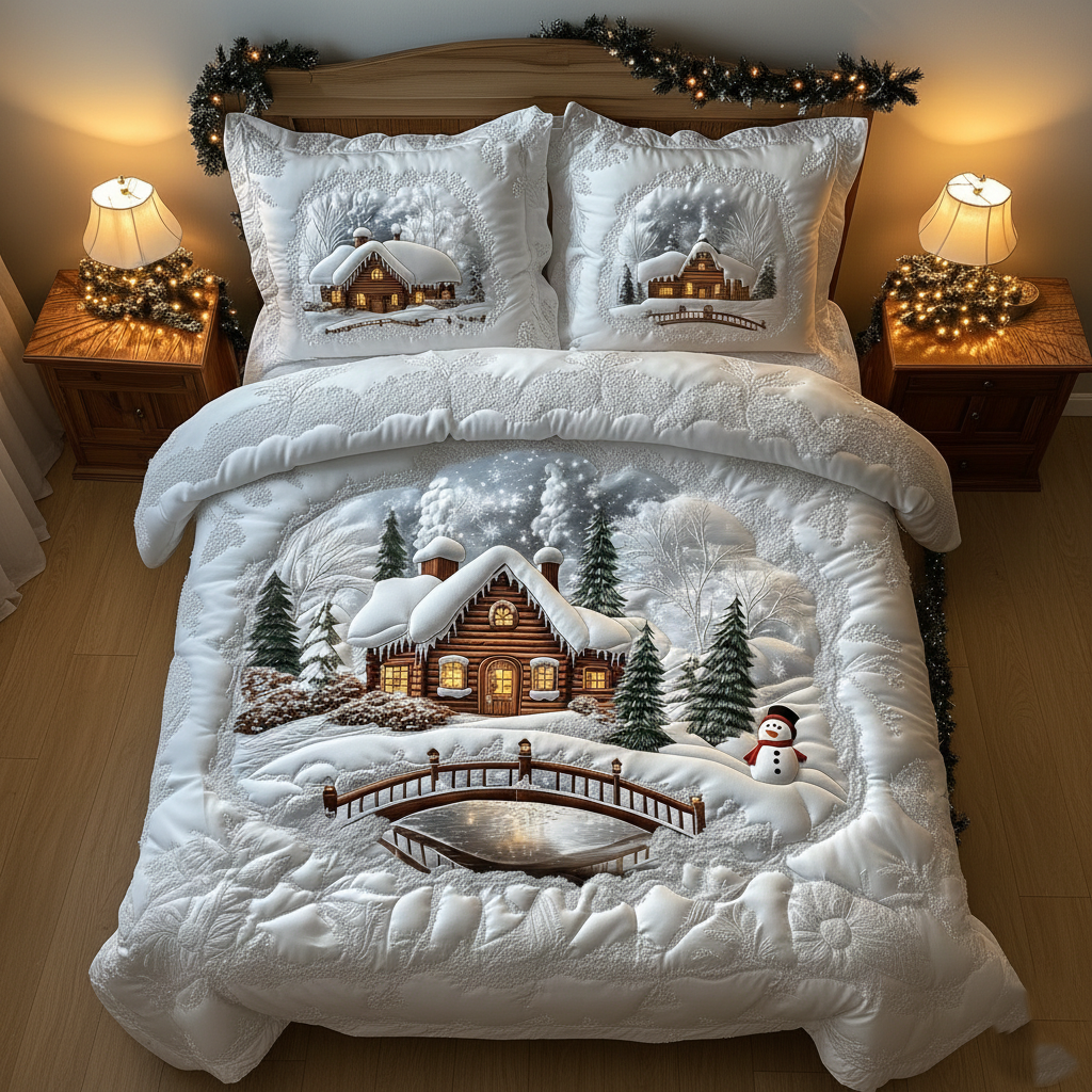 Winter Cabin Duvet Cover Set GFTOMA5268