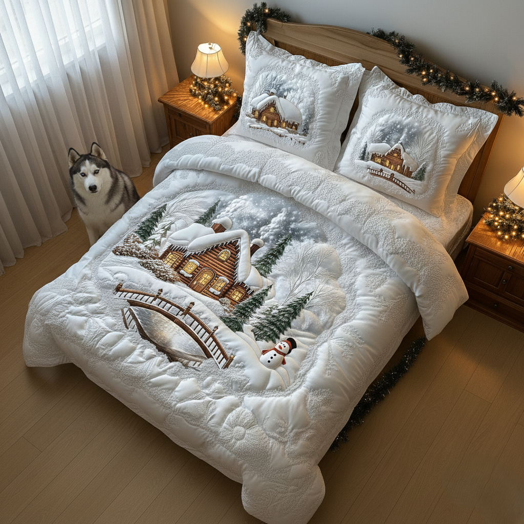 Winter Cabin Duvet Cover Set GFTOMA5268