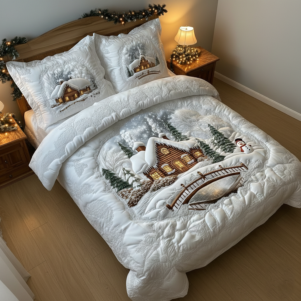 Winter Cabin Duvet Cover Set GFTOMA5268