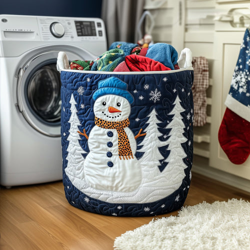 Merry Claus Quilted Laundry Basket GFTOMA5284