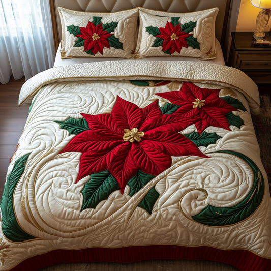 Poinsettia Elegance Duvet Cover Set GFTOMA5324