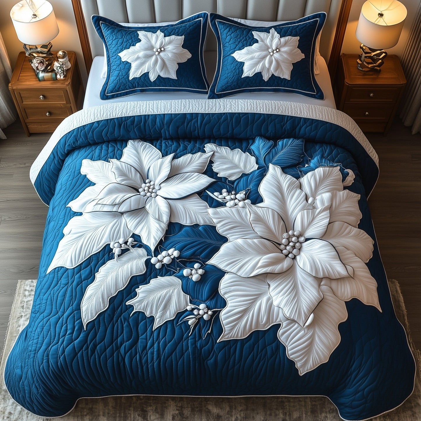 Poinsettia Elegance Duvet Cover Set GFTOMA5325
