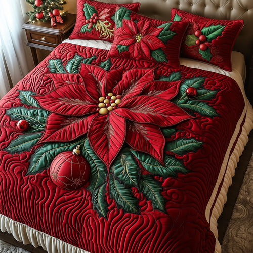 Poinsettia Elegance Duvet Cover Set GFTOMA5326