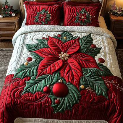 Poinsettia Elegance Duvet Cover Set GFTOMA5327