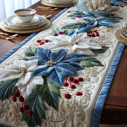 Poinsettia Elegance Quilted Table Runner GFTOMA5330