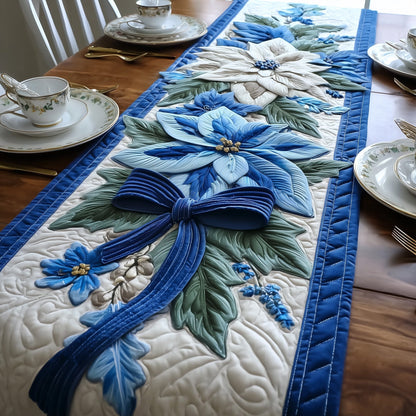 Poinsettia Elegance Quilted Table Runner GFTOMA5332
