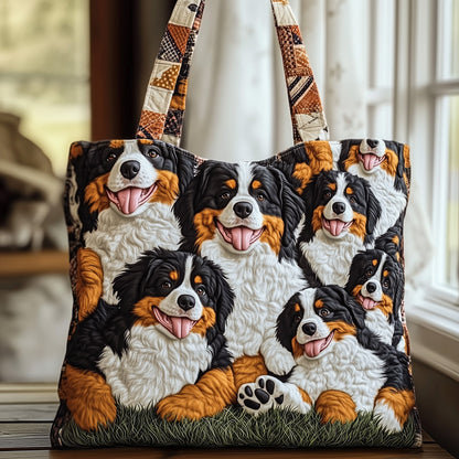 Bernese Mountain Quilted Tote Bag GFTOMA5377