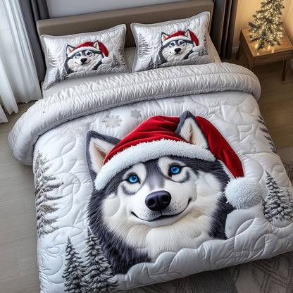 Festive Husky Duvet Cover Set GFTOMA5407