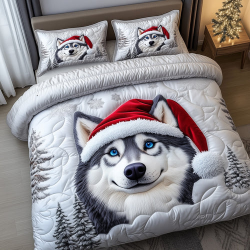 Festive Husky Duvet Cover Set GFTOMA5407