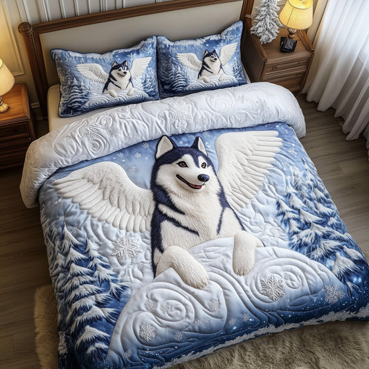 Festive Husky Duvet Cover Set GFTOMA5408