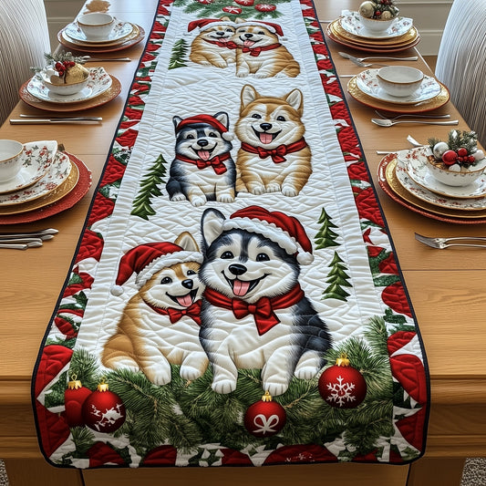 Festive Husky Quilted Table Runner GFTOMA5416