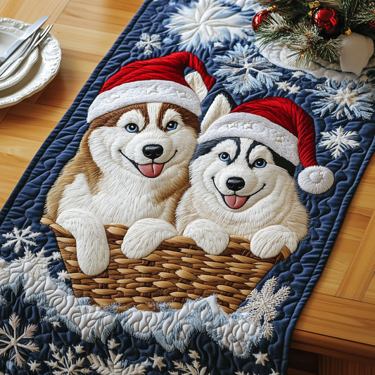 Festive Husky Quilted Table Runner GFTOMA5417
