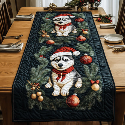 Festive Husky Quilted Table Runner GFTOMA5418
