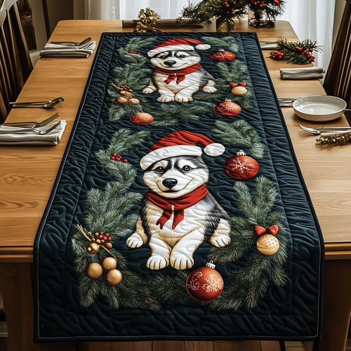 Festive Husky Quilted Table Runner GFTOMA5418