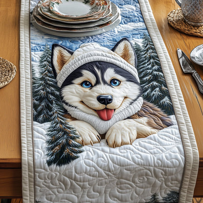 Festive Husky Quilted Table Runner GFTOMA5420